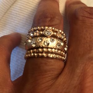 Boho chic stack rings